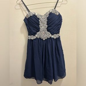 Strapless prom dress